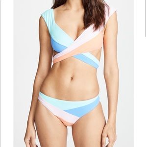Nanette Lepore two piece wrap swim